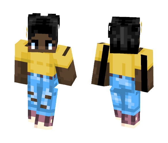 [denim] lemonade and puffs (: - Female Minecraft Skins - image 1