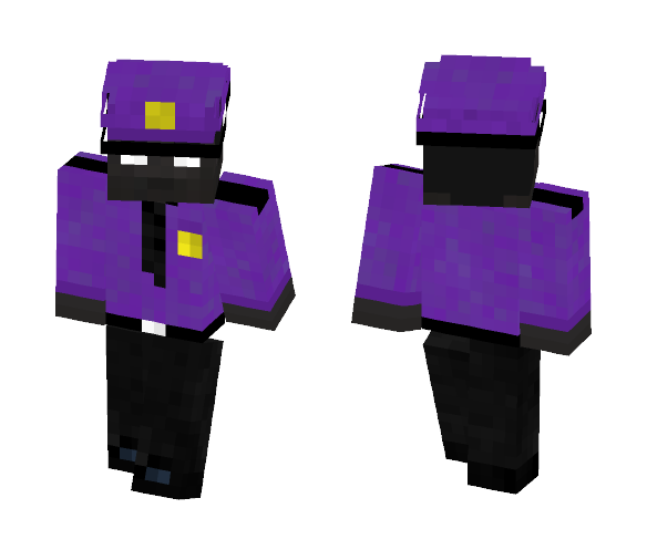 Download Free Five Nights at Freddy's Purple Guy Skin for Minecraft image 1 Five Nights at Freddy's Purple Guy - Male Minecraft Skins - image 1