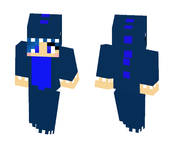 Download Free Dino Onesie Skin for Minecraft image 1 Dino Onesie - Female Minecraft Skins - image 1