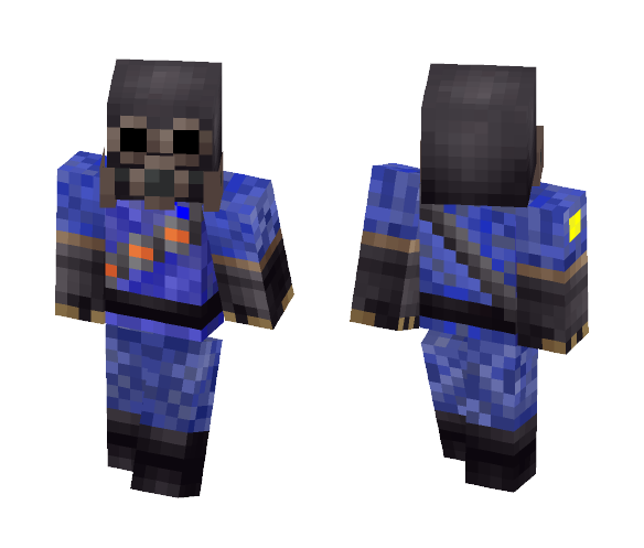 Team Fortress 2 BLU Pyro - Interchangeable Minecraft Skins - image 1