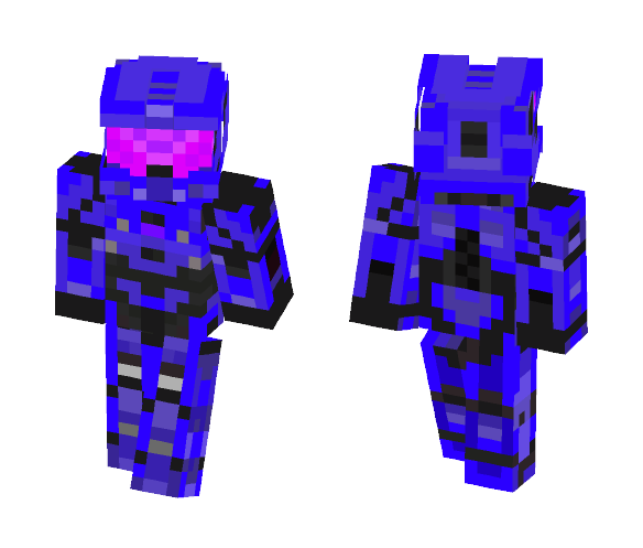 Download Free Halo Blue Spartan Skin for Minecraft image 1 Halo Blue Spartan - Interchangeable Minecraft Skins - image 1