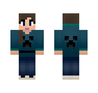 [V!x€μ] Dark Blue Creeper Hoodie