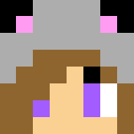 cat hoodie girl - Cat Minecraft Skins - image 3