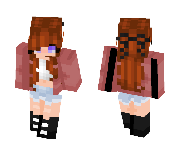 Pixel || Kiss me babe - Female Minecraft Skins - image 1