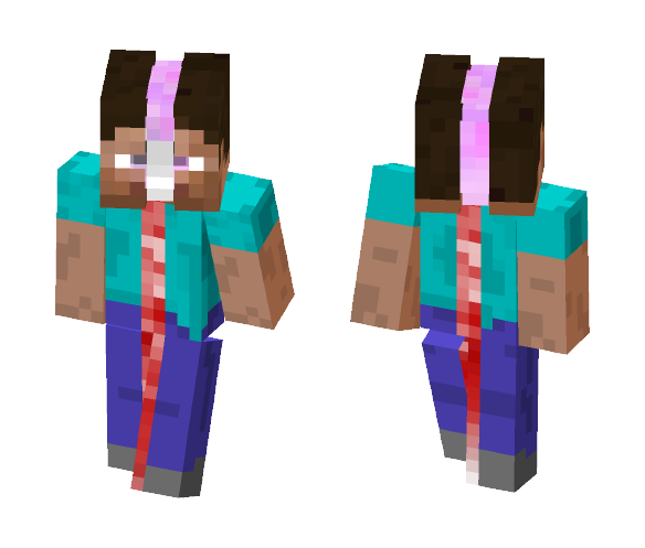 Split Steve - Male Minecraft Skins - image 1
