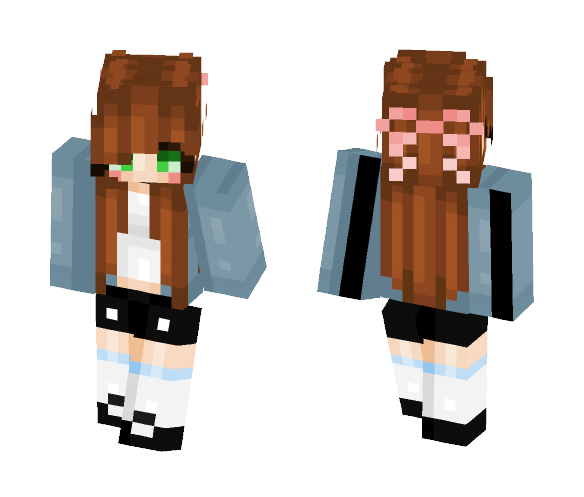 Pixel || the blue sea - Female Minecraft Skins - image 1