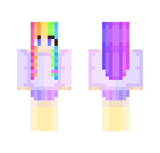 Head Full Of Rainbow - Female Minecraft Skins - image 2