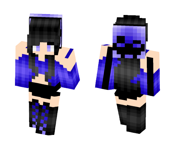 Purple-ish girl | Meow ;3 - Girl Minecraft Skins - image 1