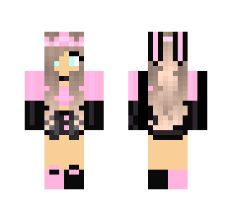 Cute pink bunny girl - Cute Girls Minecraft Skins - image 2