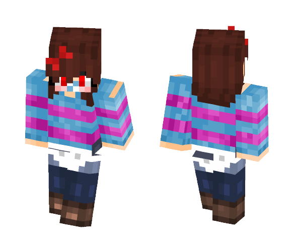 Baby US Frisk - Baby Minecraft Skins - image 1