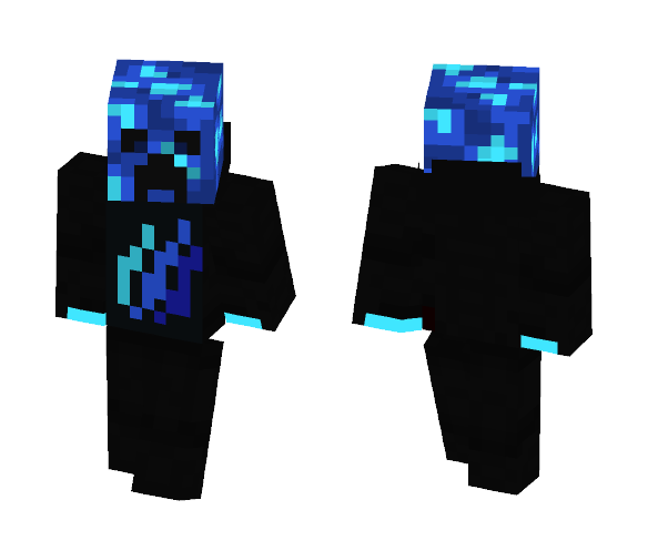 Download Free Ice TBNRfrags blue boy iceman juice Skin for Minecraft image 1 Ice TBNRfrags blue boy iceman juice - Boy Minecraft Skins - image 1