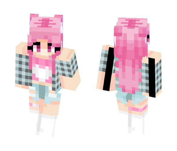 Download Free Skin for art Hyanna Natsu Skin for Minecraft image 1 Skin for art Hyanna Natsu - Female Minecraft Skins - image 1