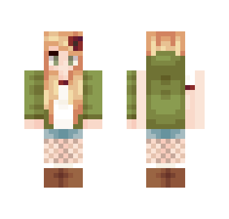 green hoodie
