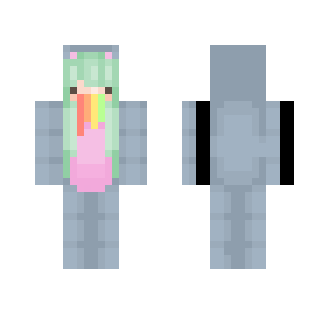 Girl Rainbow Puking Bear - Girl Minecraft Skins - image 2