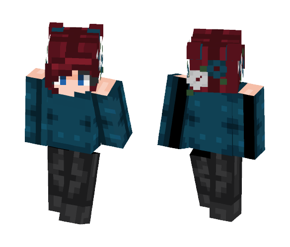 ~Flowered Marks~ - Female Minecraft Skins - image 1