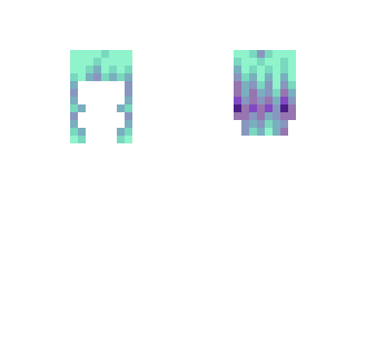 [Hair overlay] Medium turqoise - Interchangeable Minecraft Skins - image 2