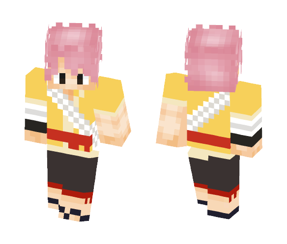 Natsu Dragneel (Dragon Cry) - Male Minecraft Skins - image 1