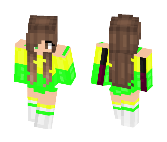 Lemon/Lime Electric Shock OwO - Female Minecraft Skins - image 1