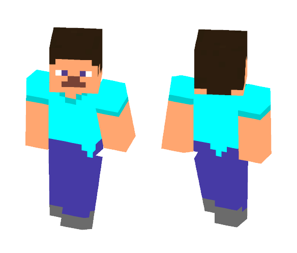 Download Free Plastic Steve Skin for Minecraft image 1 Plastic Steve - Male Minecraft Skins - image 1