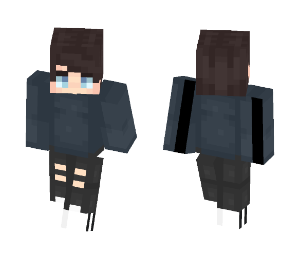 Boy With Blue Shirt - Boy Minecraft Skins - image 1