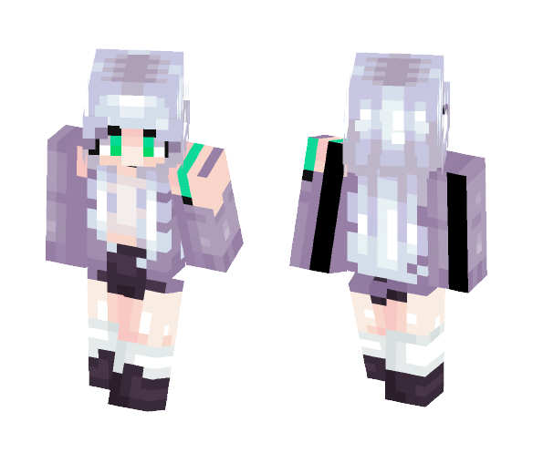 Green and Blue - Female Minecraft Skins - image 1
