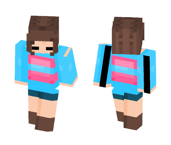 Frisk [Undertale Series] - Female Minecraft Skins - image 1