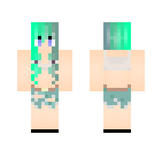Girl / Green -Hair / Summer Style!
