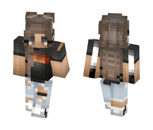 Thrasher Girl - Girl Minecraft Skins - image 1
