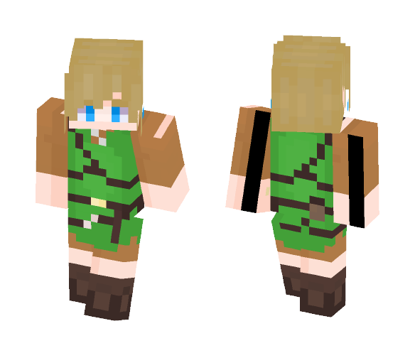 Download Free Link - Breath of the wild Wild set Skin for Minecraft image 1 Link - Breath of the wild Wild set - Male Minecraft Skins - image 1