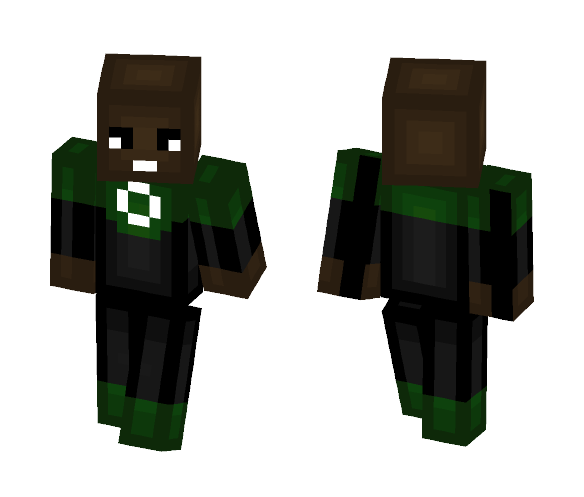 Green Lantern (John Stewart - Comics Minecraft Skins - image 1