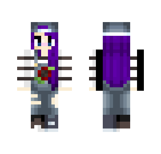 purple hair girl