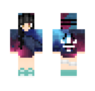 Girl in Galaxy Hoodie