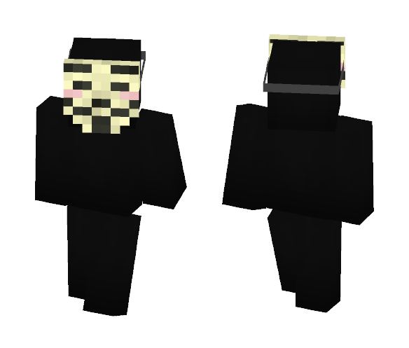 Anonymous mask base - Male Minecraft Skins - image 1