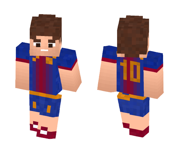Download Free Football skin (Team:Barcelona) Skin for Minecraft image 1 Football skin (Team:Barcelona) - Male Minecraft Skins - image 1
