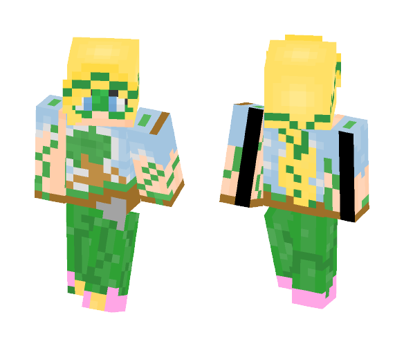 Download Free Grass Girl - The Unstoppables Skin for Minecraft image 1 Grass Girl - The Unstoppables - Girl Minecraft Skins - image 1