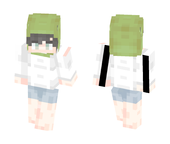 Dinosaur Hat Boy - Boy Minecraft Skins - image 1
