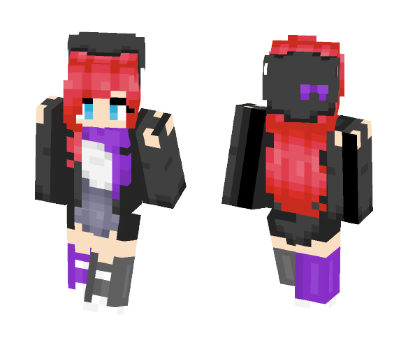 Purple Winter - Female Minecraft Skins - image 1