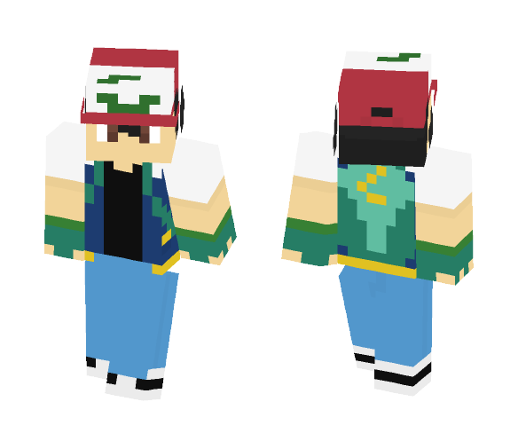Ash Ketchum (20th Pokemon Movie) - Male Minecraft Skins - image 1