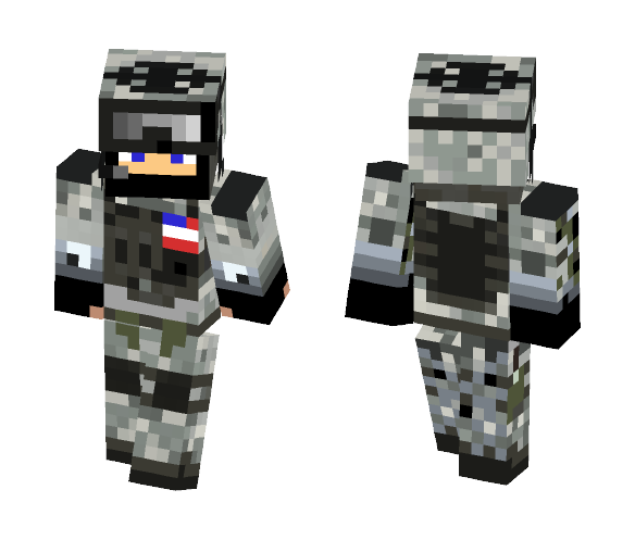 Download Free Modern US Soldier winter camo Skin for Minecraft image 1 Modern US Soldier winter camo - Male Minecraft Skins - image 1