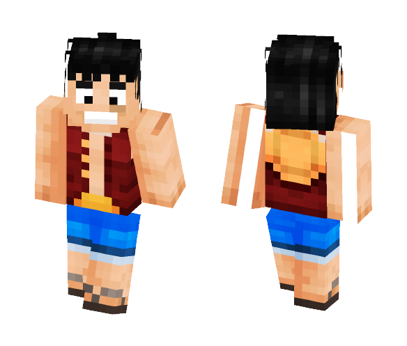 Monkey D. Luffy - One Piece - Male Minecraft Skins - image 1