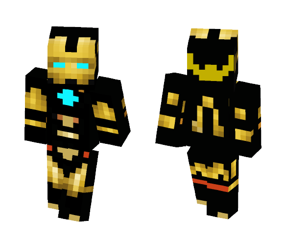 Iron man 3 Suit Bones - Iron Man Minecraft Skins - image 1