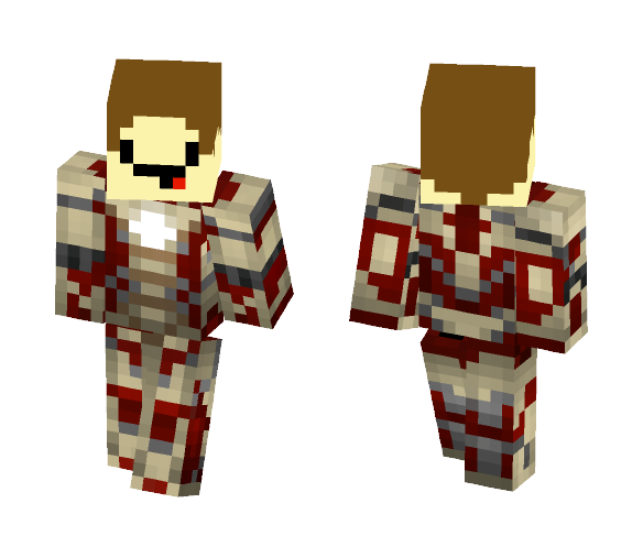 Noob iron man [like me just joking] - Iron Man Minecraft Skins - image 1