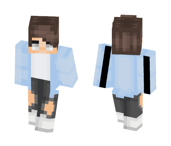Blue Jacket Boy - Boy Minecraft Skins - image 1