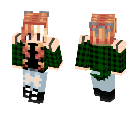 Download Free Chill Girl Skin for Minecraft image 1 Chill Girl - Girl Minecraft Skins - image 1