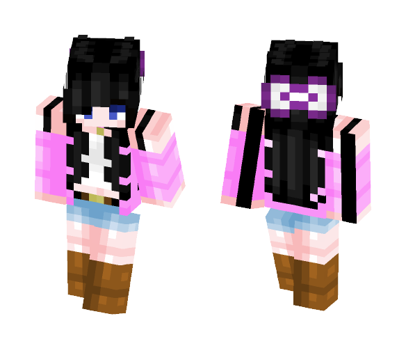 Pixel || Cuti with buddy - Female Minecraft Skins - image 1