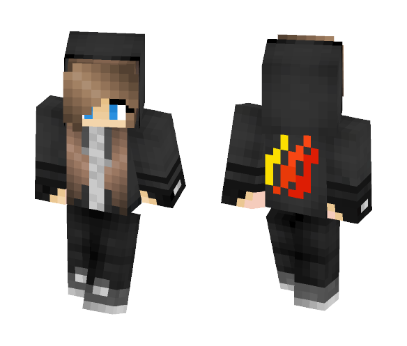 TBNRFrags Hoodie Girl - Girl Minecraft Skins - image 1