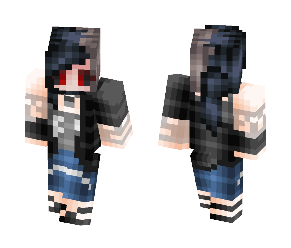 Download Free Uta - Tokyo Ghoul (Gender bend idk) Skin for Minecraft image 1 Uta - Tokyo Ghoul (Gender bend idk) - Female Minecraft Skins - image 1