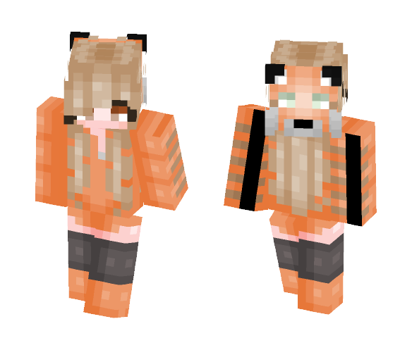 Pixel || A cute little tiger - Female Minecraft Skins - image 1