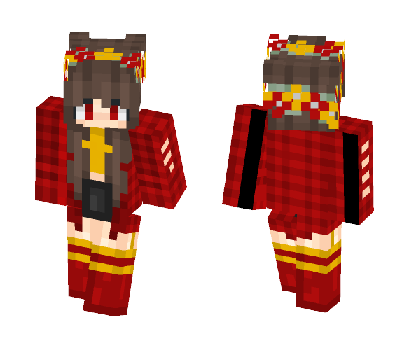 Download Free gryffindor Girl! Skin for Minecraft image 1 gryffindor Girl! - Female Minecraft Skins - image 1