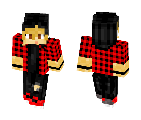 ShawnTheTurtle_RedFlannel - Male Minecraft Skins - image 1